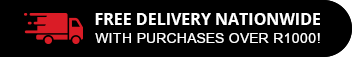 Free delivery Nationwide with purchase over R1000!